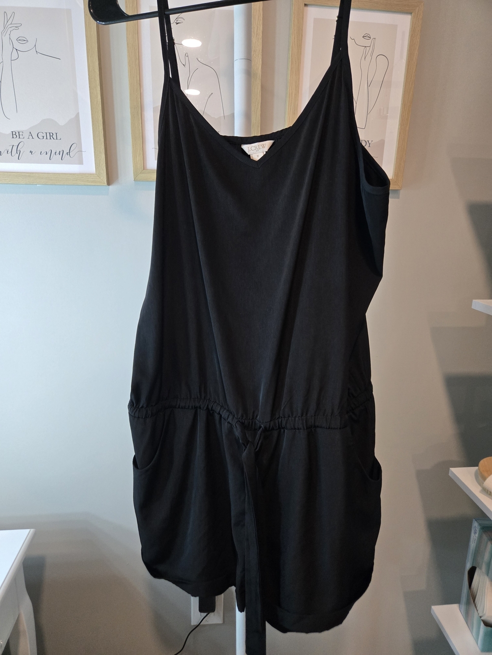 J. Crew Black V-Neck Jumpsuit